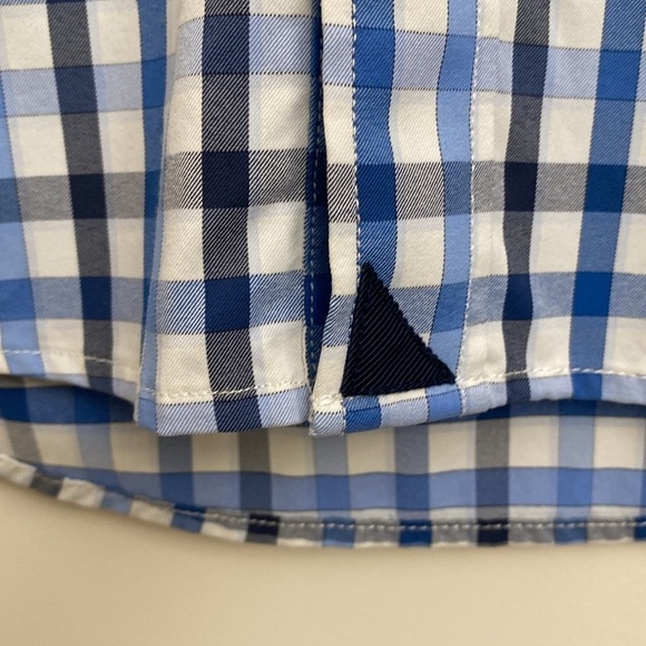 Untuckit Men's M Long Sleeve Multi Color Check Shirt button up Blue casual cool - Picture 4 of 10